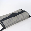 GUCCI Micro GG Canvas Bag PVC Leather Navy Gold 004 161 0670 Auth BA7240-6