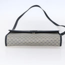 GUCCI Micro GG Canvas Bag PVC Leather Navy Gold 004 161 0670 Auth BA7240-5