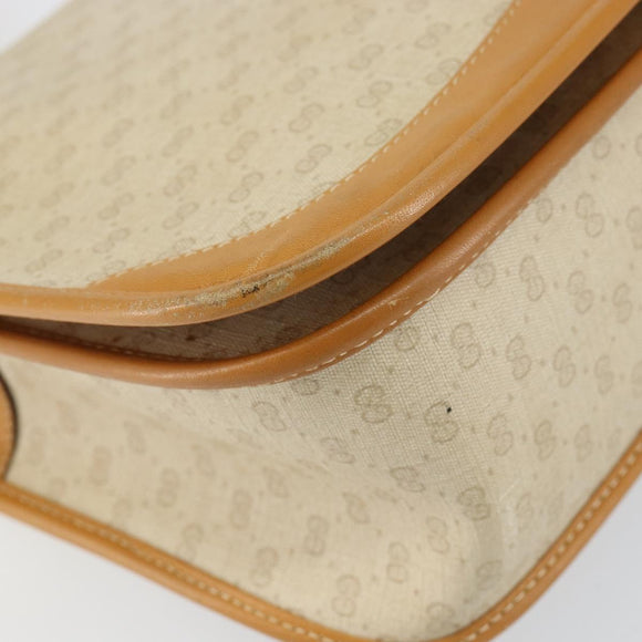 GUCCI Micro GG Supreme Web Sherry Line Bag PVC Beige 001 104 0551 Auth BA7241