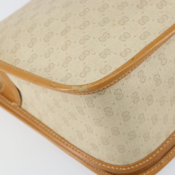 GUCCI Micro GG Supreme Web Sherry Line Bag PVC Beige 001 104 0551 Auth BA7241