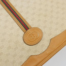 GUCCI Micro GG Supreme Web Sherry Line Bag PVC Beige 001 104 0551 Auth BA7241-17