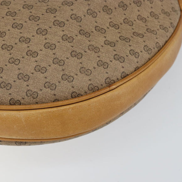 GUCCI Micro GG Supreme Shoulder Bag PVC Beige Gold 001 256 1324 Auth BA7242