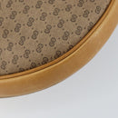 GUCCI Micro GG Supreme Shoulder Bag PVC Beige Gold 001 256 1324 Auth BA7242-18