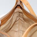 GUCCI Micro GG Supreme Shoulder Bag PVC Beige Gold 001 256 1324 Auth BA7242-20