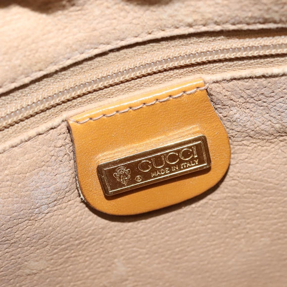 GUCCI Micro GG Supreme Shoulder Bag PVC Beige Gold 007 39 0014 Auth BA7243