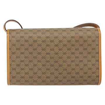 GUCCI Micro GG Supreme Shoulder Bag PVC Beige Gold 004 89 0265 Auth BA7244 - 0