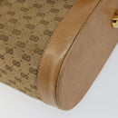 GUCCI Micro GG Supreme Shoulder Bag PVC Beige Gold Auth BA7245-8