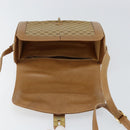 GUCCI Micro GG Supreme Shoulder Bag PVC Beige Gold Auth BA7245-9
