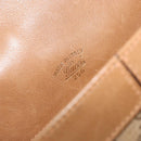 GUCCI Micro GG Supreme Shoulder Bag PVC Beige Gold Auth BA7245-12