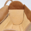 GUCCI Micro GG Supreme Shoulder Bag PVC Beige Gold Auth BA7245-19