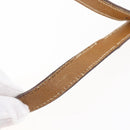 GUCCI Micro GG Supreme Shoulder Bag PVC Beige Gold Auth BA7246-10