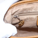 GUCCI Micro GG Supreme Shoulder Bag PVC Beige Gold Auth BA7246-20