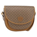 GUCCI Micro GG Supreme Shoulder Bag PVC Beige Gold Auth BA7246-1