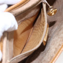 GUCCI Micro GG Supreme Shoulder Bag PVC Beige Gold Auth BA7246-23