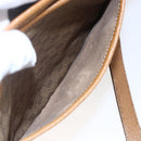 GUCCI Micro GG Supreme Shoulder Bag PVC Beige Gold Auth BA7246-24