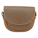 GUCCI Micro GG Supreme Shoulder Bag PVC Beige Gold Auth BA7246-13