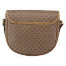GUCCI Micro GG Supreme Shoulder Bag PVC Beige Gold Auth BA7246-2