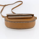 GUCCI Micro GG Supreme Shoulder Bag PVC Beige Gold Auth BA7246-5