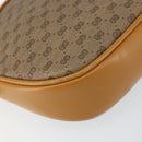 GUCCI Micro GG Supreme Bag PVC Leather Brown Gold 007 084 0094 Auth BA7247-14