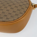 GUCCI Micro GG Supreme Bag PVC Leather Brown Gold 007 084 0094 Auth BA7247-15