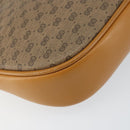 GUCCI Micro GG Supreme Bag PVC Leather Brown Gold 007 084 0094 Auth BA7247-16