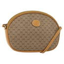 GUCCI Micro GG Supreme Bag PVC Leather Brown Gold 007 084 0094 Auth BA7247-1