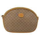 GUCCI Micro GG Supreme Bag PVC Leather Brown Gold 007 084 0094 Auth BA7247-13