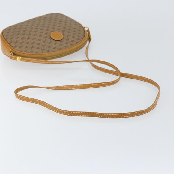 GUCCI Micro GG Supreme Bag PVC Leather Brown Gold 007 084 0094 Auth BA7247