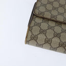 GUCCI GG Supreme Shoulder Bag PVC Beige Gold Auth BA7249-14