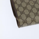 GUCCI GG Supreme Shoulder Bag PVC Beige Gold Auth BA7249-16