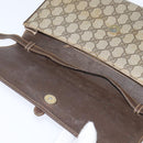 GUCCI GG Supreme Shoulder Bag PVC Beige Gold Auth BA7249-10