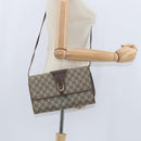 GUCCI GG Supreme Shoulder Bag PVC Beige Gold Auth BA7249-22