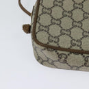 GUCCI GG Plus Supreme Shoulder Bag PVC Beige Auth BA725-12