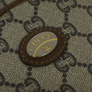 GUCCI GG Plus Supreme Shoulder Bag PVC Beige Auth BA725-14