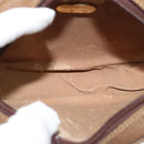 GUCCI GG Plus Supreme Shoulder Bag PVC Beige Auth BA725-16