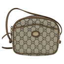 GUCCI GG Plus Supreme Shoulder Bag PVC Beige Auth BA725-13