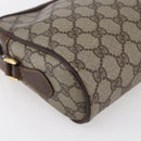 GUCCI GG Supreme Web Sherry Line Bag PVC Beige Gold 56 02 087 Auth BA7251-16