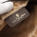 GUCCI GG Supreme Web Sherry Line Bag PVC Beige Gold 56 02 087 Auth BA7251-18