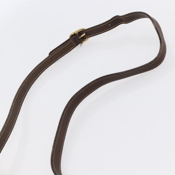 GUCCI GG Supreme Web Sherry Line Bag PVC Beige Gold 56 02 087 Auth BA7251