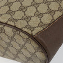 GUCCI GG Supreme Web Sherry Line Bag PVC Leather Beige 40 02 081 Auth BA7253-15