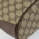 GUCCI GG Supreme Web Sherry Line Bag PVC Leather Beige 40 02 081 Auth BA7253-16