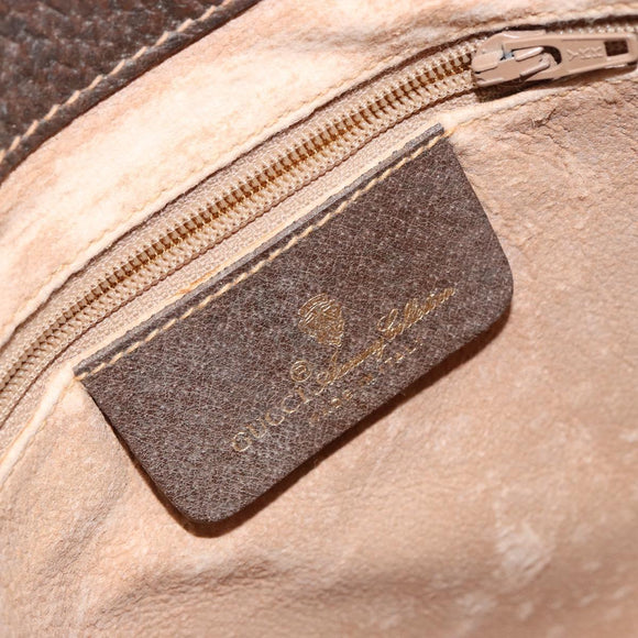 GUCCI GG Supreme Web Sherry Line Bag PVC Leather Beige 40 02 081 Auth BA7253