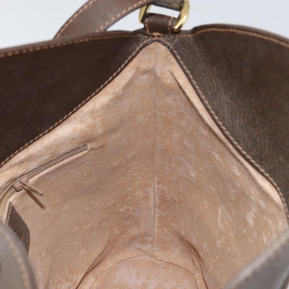 GUCCI GG Supreme Web Sherry Line Bag PVC Leather Beige 40 02 081 Auth BA7253