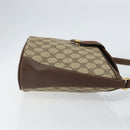 GUCCI GG Supreme Web Sherry Line Bag PVC Leather Beige 40 02 081 Auth BA7253-3