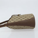 GUCCI GG Supreme Web Sherry Line Bag PVC Leather Beige 40 02 081 Auth BA7253-4