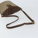 GUCCI GG Supreme Web Sherry Line Bag PVC Leather Beige 40 02 081 Auth BA7253-7