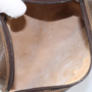 GUCCI GG Supreme Web Sherry Line Clutch Bag PVC Beige Auth BA7254-10