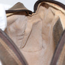 GUCCI GG Supreme Web Sherry Line Clutch Bag PVC Beige Auth BA7254-17