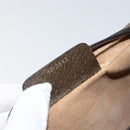 GUCCI GG Supreme Web Sherry Line Clutch Bag PVC Beige Auth BA7254-12