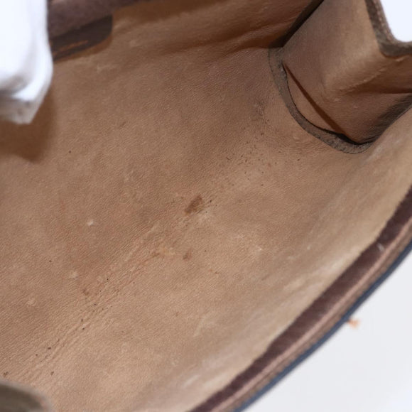 GUCCI GG Supreme Web Sherry Line Clutch Bag PVC Beige Red 89 01 002 Auth BA7255